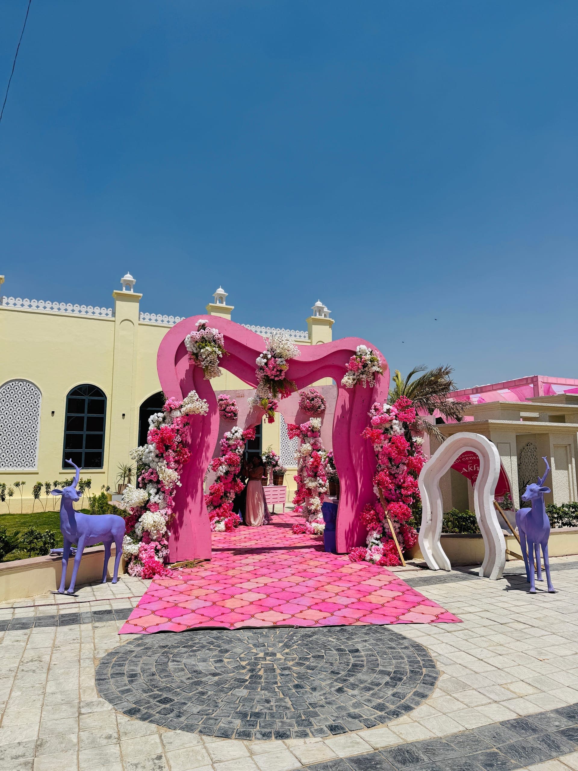 Sangeet Stage Lighting & AV Setup